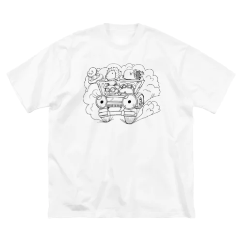 ドライブしちゃうよ。（UFO付き） ビッグシルエットTシャツ