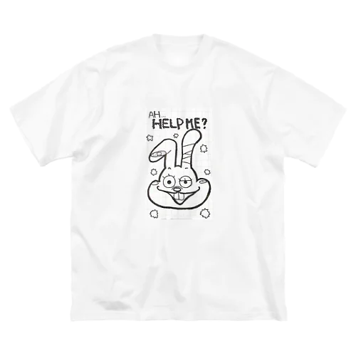 助けてうさぎ ビッグシルエットTシャツ