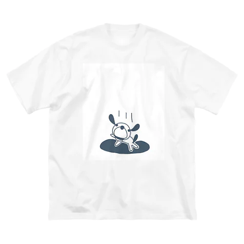 落ちるわんわん ビッグシルエットTシャツ