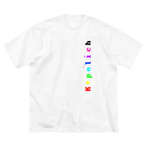 K+polich カラフルロゴ ビッグシルエットTシャツ