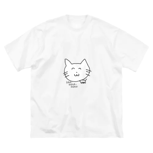 顔デカ猫 ビッグシルエットTシャツ