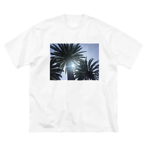 カリフォルニアのパームツリー ビッグシルエットTシャツ