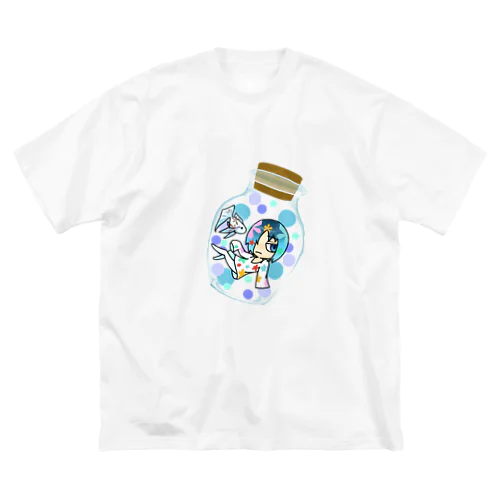 瓶詰めチェルシーさん ビッグシルエットTシャツ