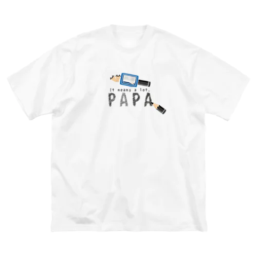 ちびた鉛筆 PAPA*C ビッグシルエットTシャツ