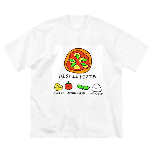 OISHII PIZZA(おいしいピザ) ビッグシルエットTシャツ