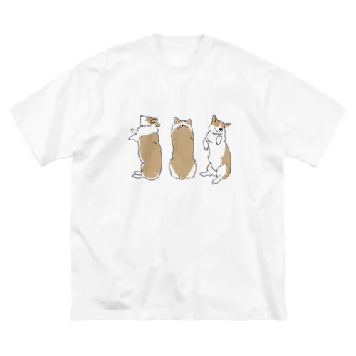 トリプルコーギー ビッグシルエットTシャツ