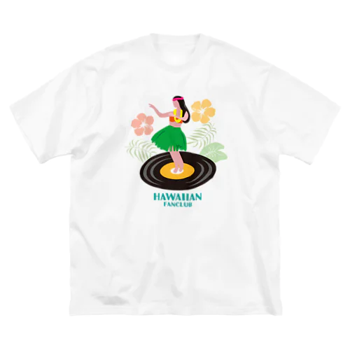 ハワイアンレコード好き ビッグシルエットTシャツ