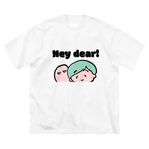 Hey dear!シリーズ ビッグシルエットTシャツ