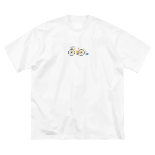 オレンジの自転車と青い風船 Big T-Shirt