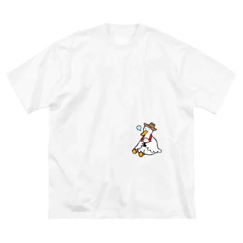 一休みするアヒル ビッグシルエットTシャツ