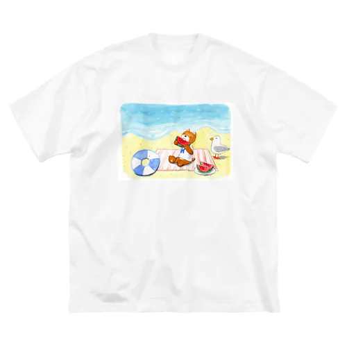 くまえるの夏休み ビッグシルエットTシャツ