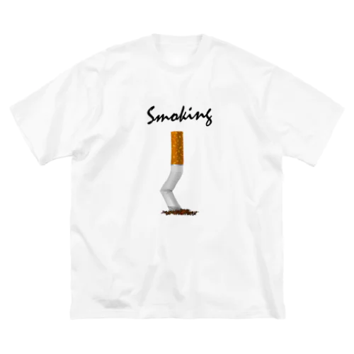 Smoking-タバコの吸い殻- ビッグシルエットTシャツ