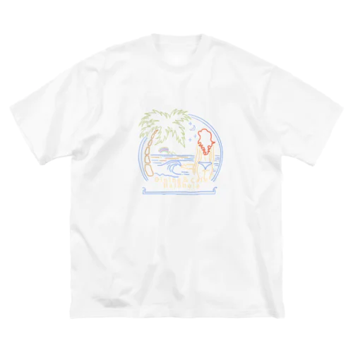 holoholo in kailua beach ビッグシルエットTシャツ