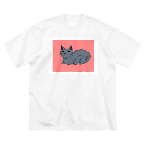 ネコ ビッグシルエットTシャツ