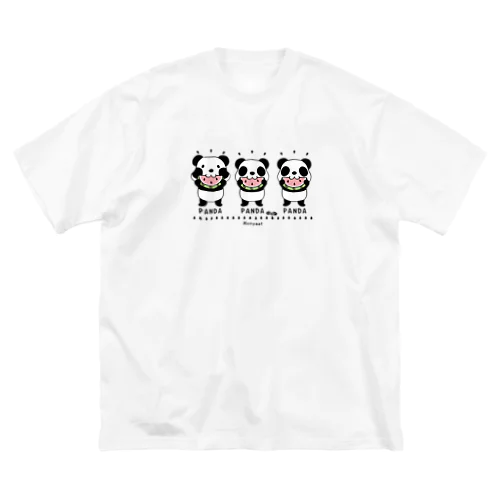 ズレちゃんとTWIN PANDAS ビッグシルエットTシャツ