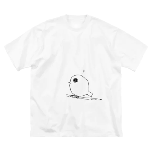 とりさん（疑問系） ビッグシルエットTシャツ