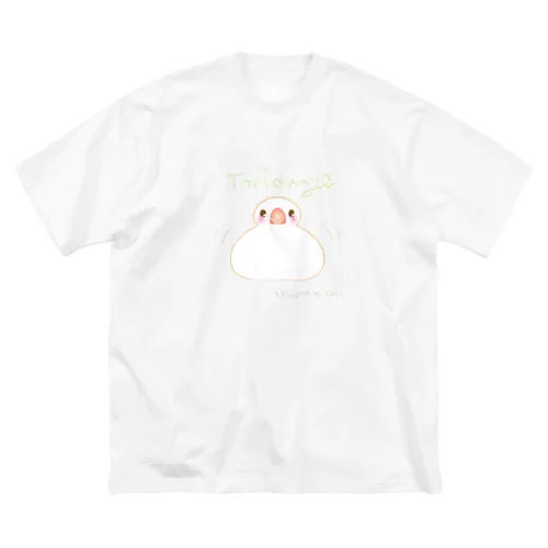 ホワイト文鳥さん Big T-Shirt