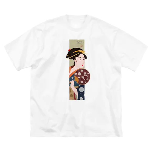 Yo-U-Ki-e「高島おひさ」縦型Tシャツ【浮世絵】 루즈핏 티셔츠