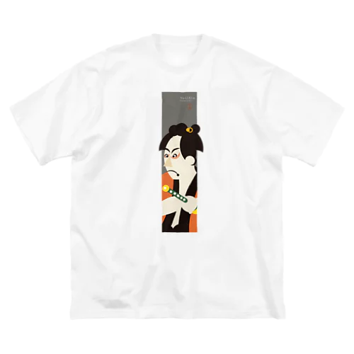 Yo-U-Ki-e「市川男女蔵」縦型Tシャツ【浮世絵】 ビッグシルエットTシャツ