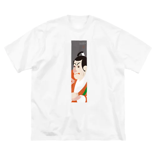 Yo-U-Ki-e「市川鰕蔵」縦型Tシャツ【浮世絵】 ビッグシルエットTシャツ