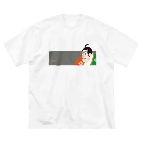 Yo-U-Ki-e「市川鰕蔵」横型Tシャツ【浮世絵】 ビッグシルエットTシャツ