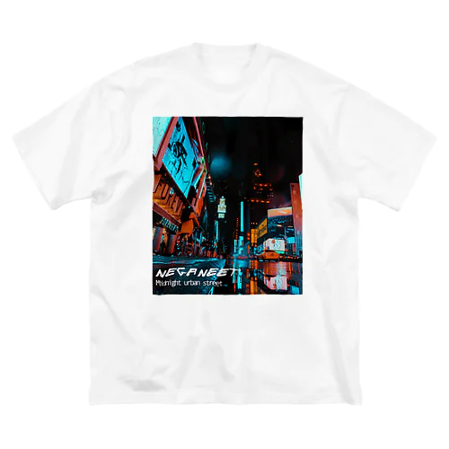 Midnight urban street ビッグシルエットTシャツ
