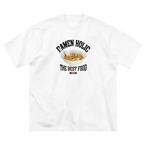 味噌ラーメン（ビンテージ風） ビッグシルエットTシャツ