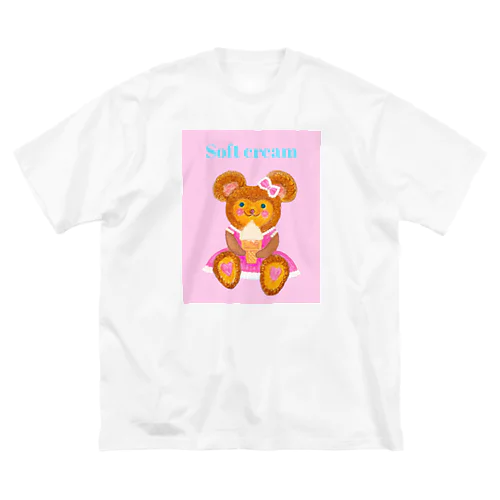 プリフワのくま ソフトクリーム Big T-Shirt