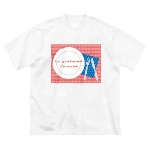 TABLE-PINK ビッグシルエットTシャツ