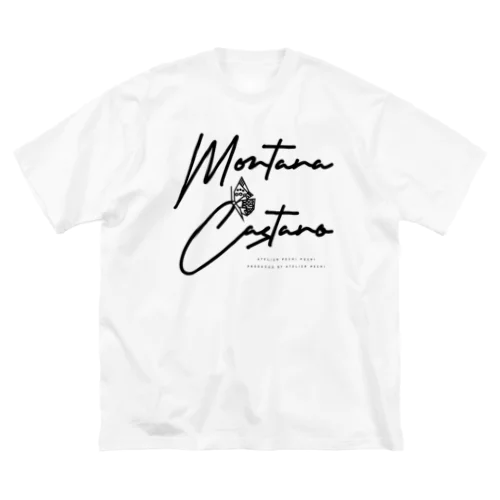 MONTANA CASTANO モンタナ・カスターノ Typography OMURASAKI ビッグシルエットTシャツ