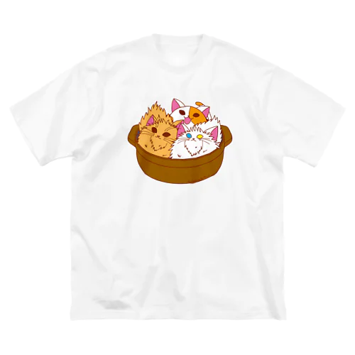 ねこ鍋 ビッグシルエットTシャツ