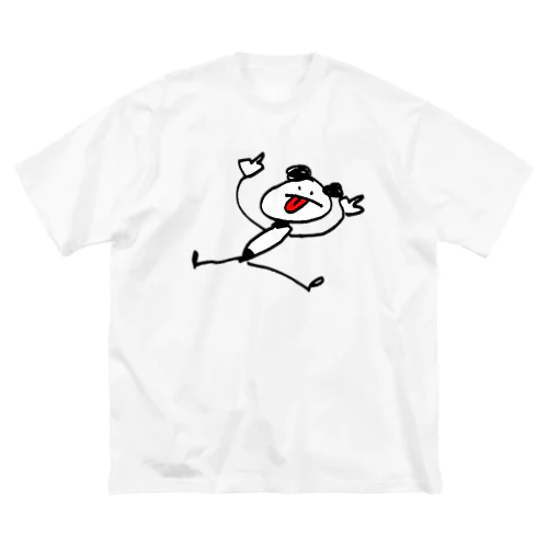 棒パンダ ビッグシルエットTシャツ