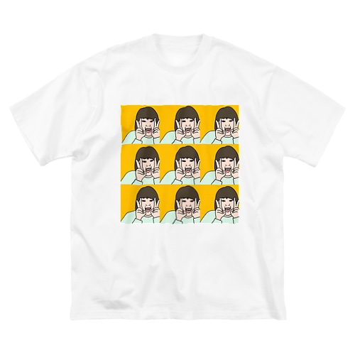 たくさんの端っこダブルピース Big T-Shirt