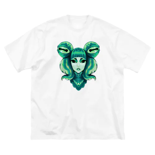 蛸少女Green ビッグシルエットTシャツ