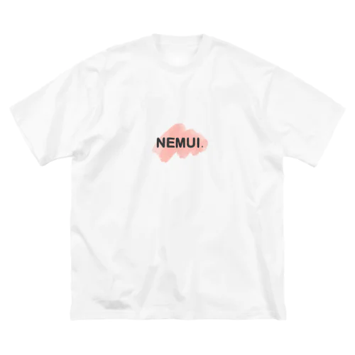 ピンクのNEMUI. Big T-Shirt