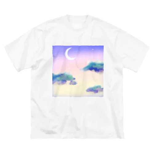 夕暮れの上空 ビッグシルエットTシャツ