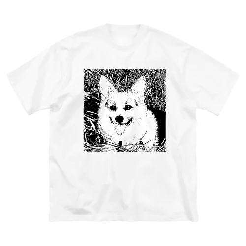 モノクロこちび ビッグシルエットTシャツ