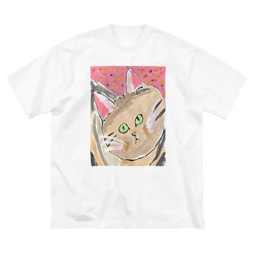 みどりまなこのねこ ビッグシルエットTシャツ