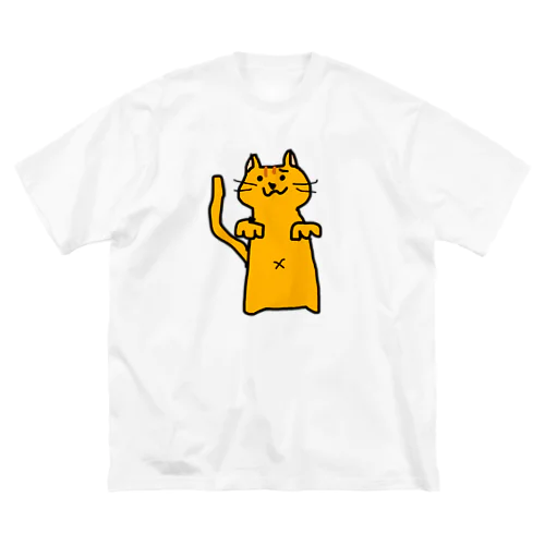 zoom会議に参加するねこ ビッグシルエットTシャツ