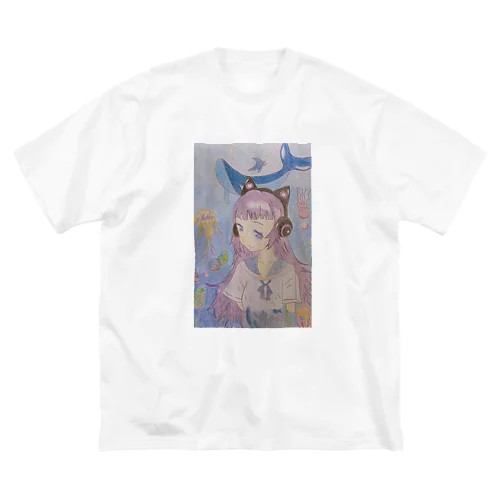 深海🐬少女 ビッグシルエットTシャツ