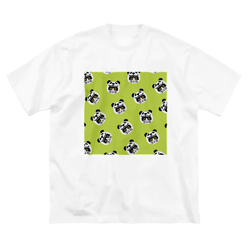 かぶる猫[パンダver.](バットニャン) ビッグシルエットTシャツ