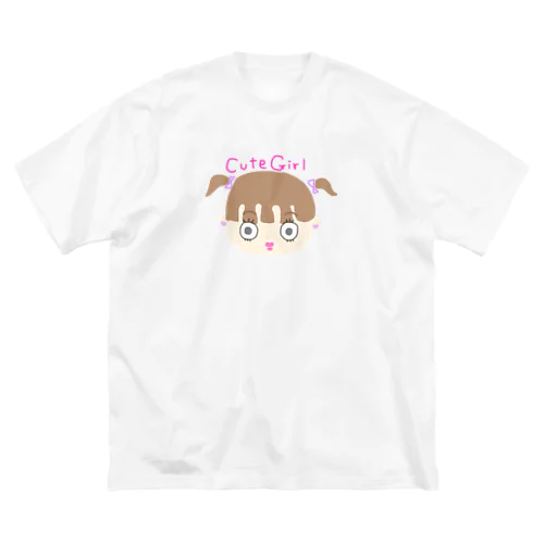 ぱちくりキュートガール ビッグシルエットTシャツ