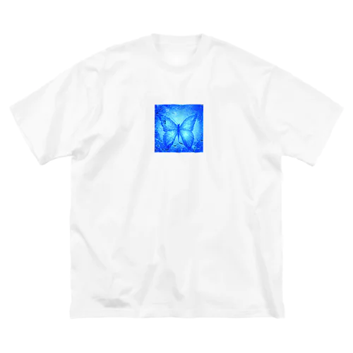 青い蝶 ビッグシルエットTシャツ