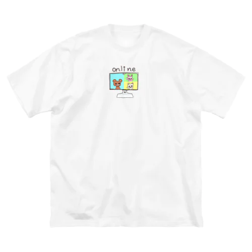 オンライン中のくまくまとうさぎちゃん Big T-Shirt