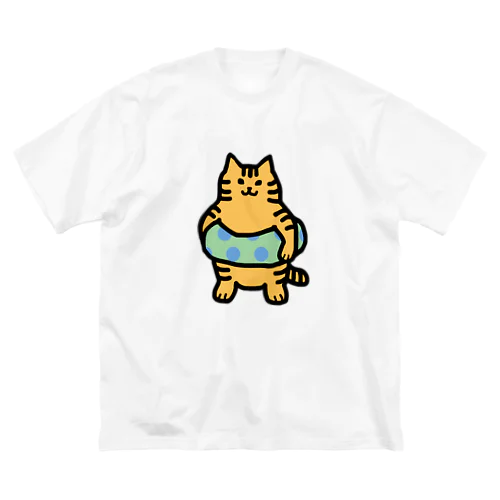 うきわーず　チャトラ ビッグシルエットTシャツ