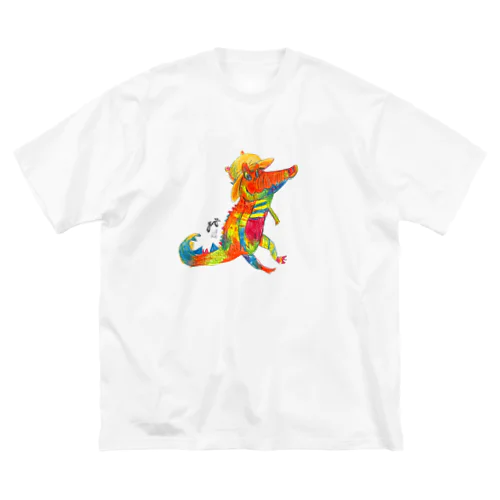 オリビアと麦わら帽子 ビッグシルエットTシャツ