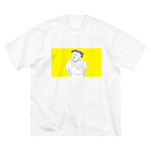 モブおじＴシャツ「川津行男」 Big T-Shirt