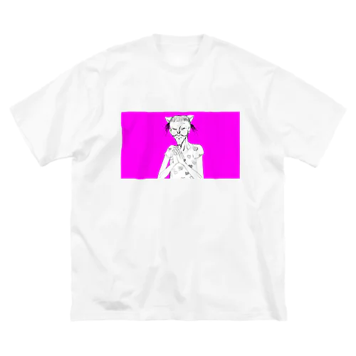 モブおじTシャツ「田中権三郎」 Big T-Shirt