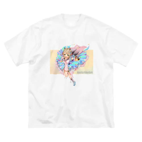 Nonstop Adventure T きいろにっこり ビッグシルエットTシャツ