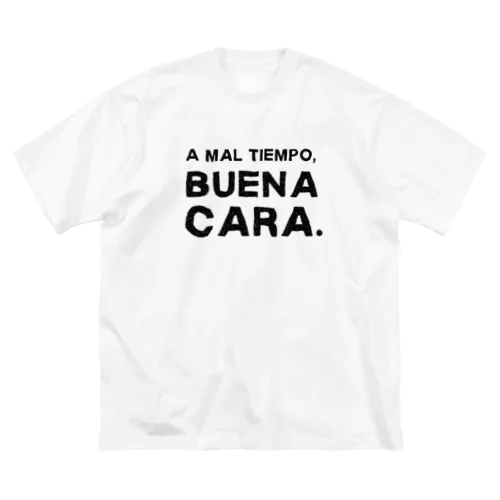 辛い時こそ笑おう【スペイン語のことわざ】 ビッグシルエットTシャツ